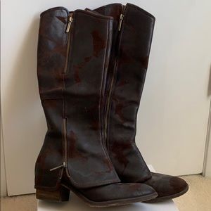 Donald J Pliner Devi Boots, Brown Sz 9 1/2